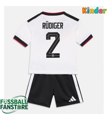 Deutschland Antonio Rudiger #2 Replik Heimtrikot Kinder WM 2026 Kurzarm (+ Kurze Hosen)
